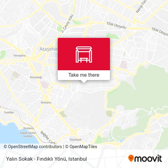 Yalın Sokak - Fındıklı Yönü map