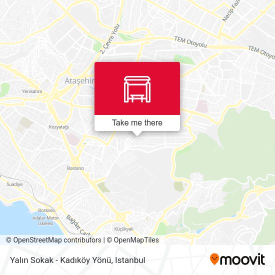 Yalın Sokak - Kadıköy Yönü map