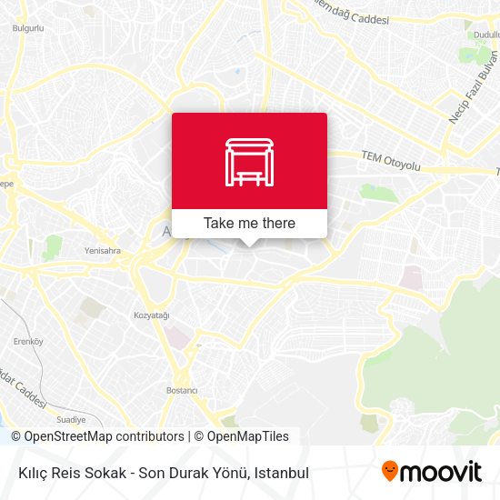 Kılıç Reis Sokak - Son Durak Yönü map