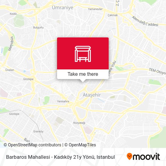 Barbaros Mahallesi - Kadıköy 21y Yönü map