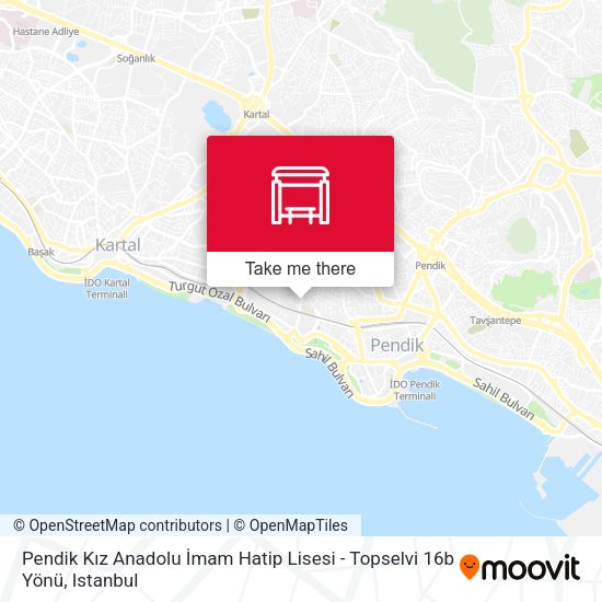 Pendik Kız Anadolu İmam Hatip Lisesi - Topselvi 16b Yönü map