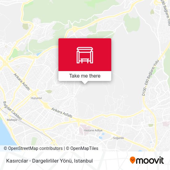 Kasırcılar - Dargelirliler Yönü map