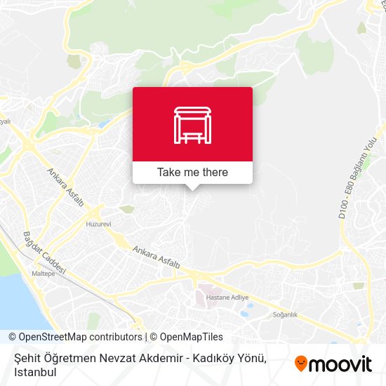 Şehit Öğretmen Nevzat Akdemir - Kadıköy Yönü map