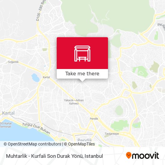 Muhtarlik - Kurfali Son Durak Yönü map