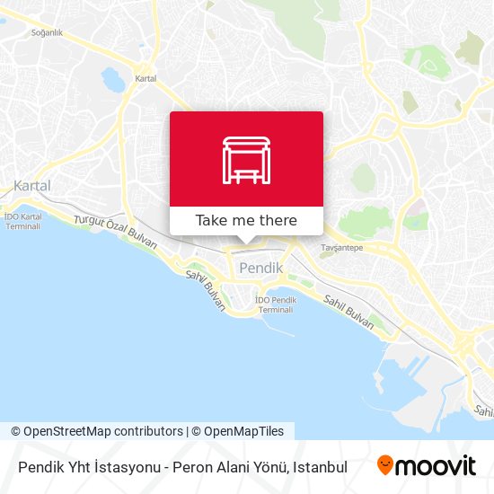 Pendik Yht İstasyonu - Peron Alani Yönü map