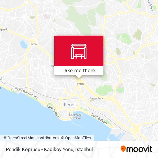 Pendik Köprüsü - Kadiköy Yönü map