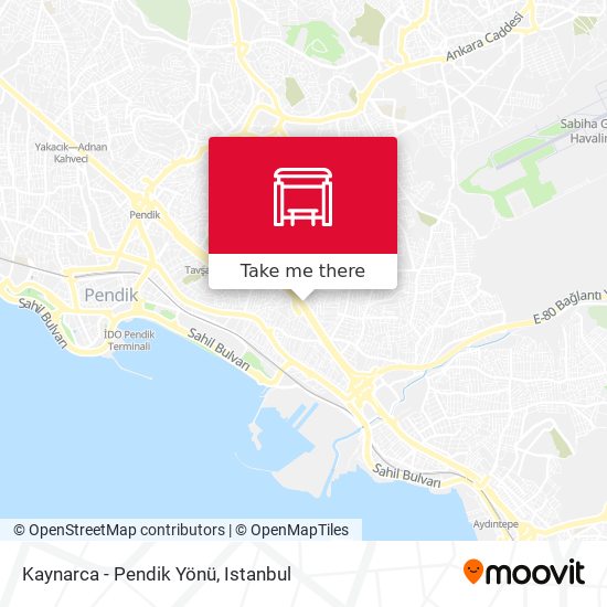 Kaynarca - Pendik Yönü map