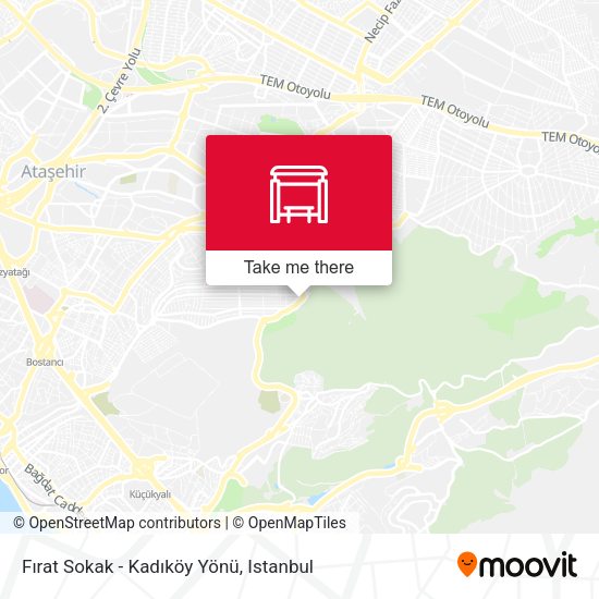 Fırat Sokak - Kadıköy Yönü map