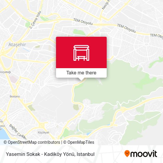 Yasemin Sokak - Kadiköy Yönü map