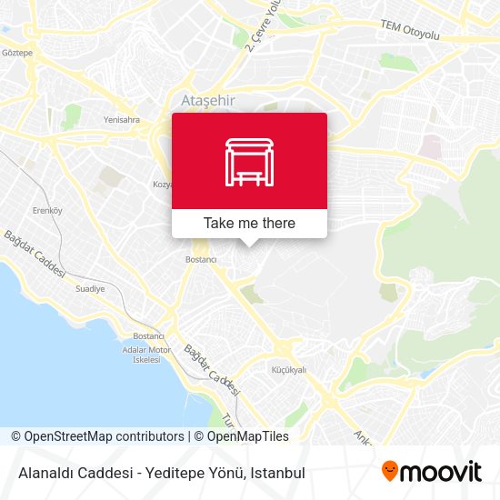 Alanaldı Caddesi - Yeditepe Yönü map