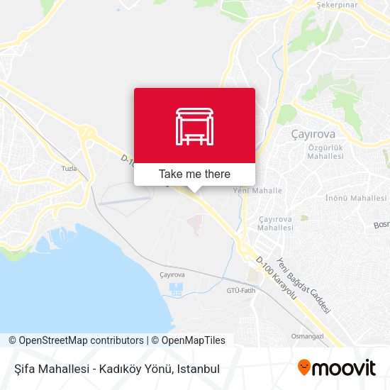 Şifa Mahallesi - Kadıköy Yönü map