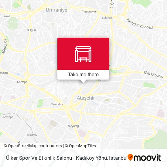 Ülker Spor Ve Etkinlik Salonu - Kadiköy Yönü map