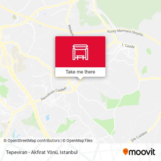 Tepeviran - Akfirat Yönü map