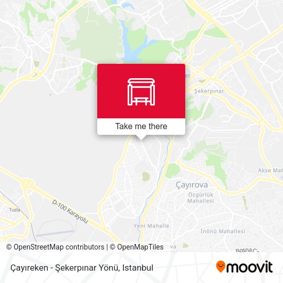 Çayıreken - Şekerpınar Yönü map