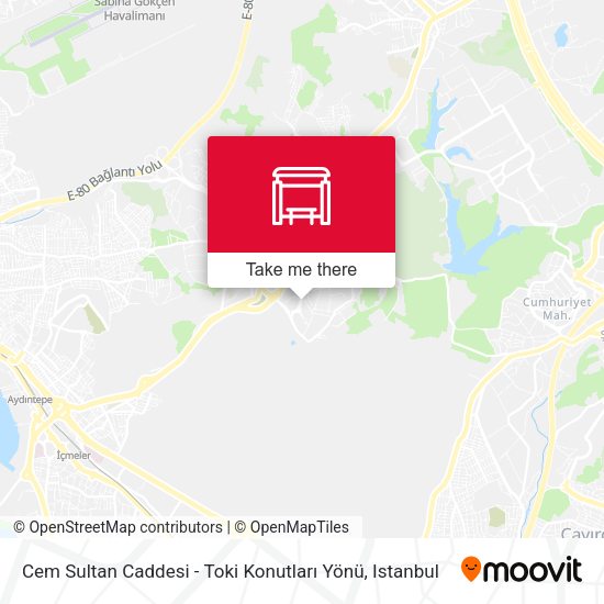 Cem Sultan Caddesi - Toki Konutları Yönü map