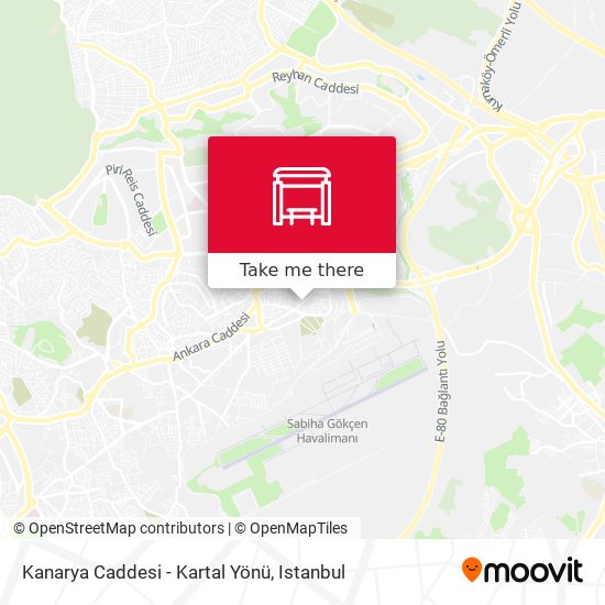 Kanarya Caddesi - Kartal Yönü map