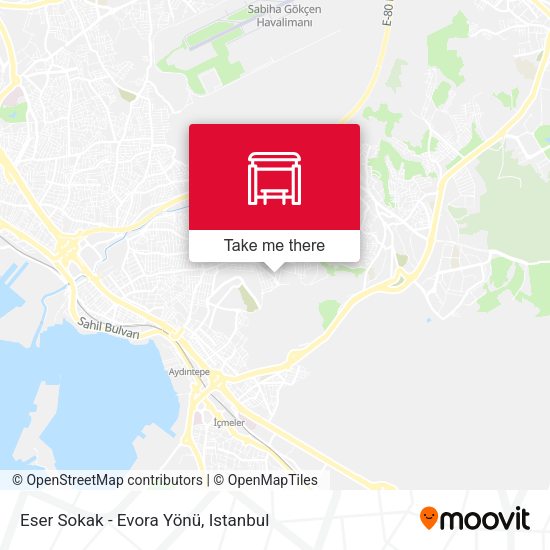 Eser Sokak - Evora Yönü map