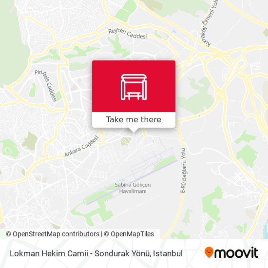 Lokman Hekim Camii - Sondurak Yönü map