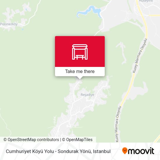 Cumhuriyet Köyü Yolu - Sondurak Yönü map