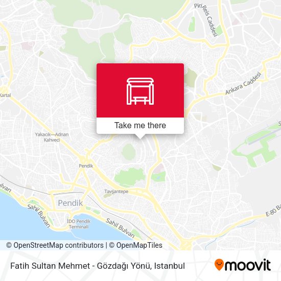 Fatih Sultan Mehmet - Gözdağı Yönü map