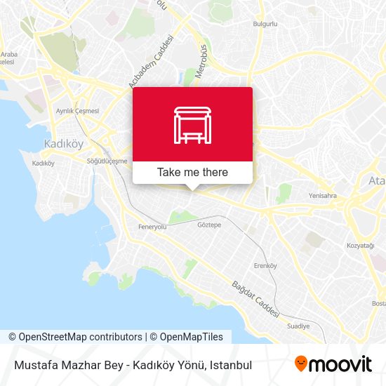 Mustafa Mazhar Bey - Kadıköy Yönü map
