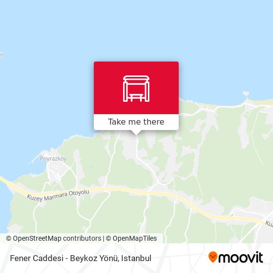 Fener Caddesi - Beykoz Yönü map