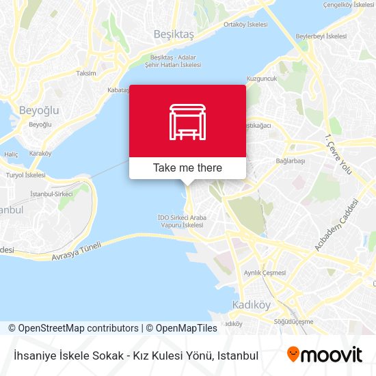İhsaniye İskele Sokak - Kız Kulesi Yönü map