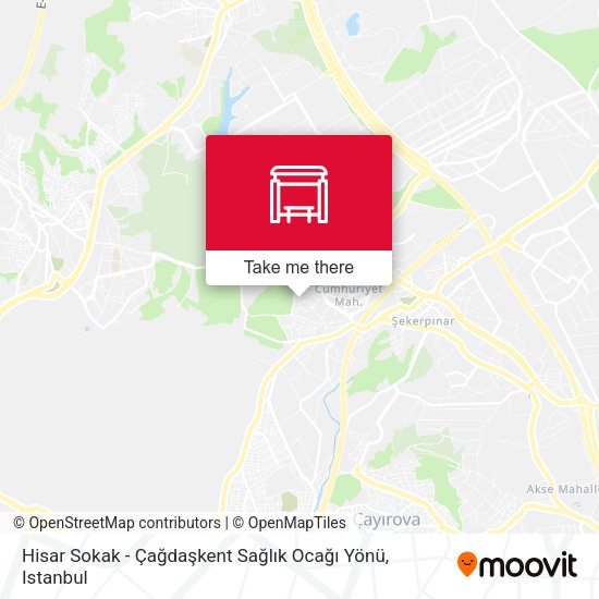 Hisar Sokak - Çağdaşkent Sağlık Ocağı Yönü map