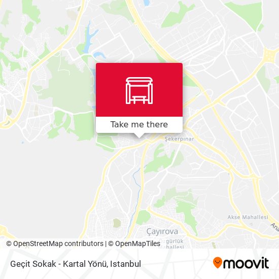 Geçit Sokak - Kartal Yönü map