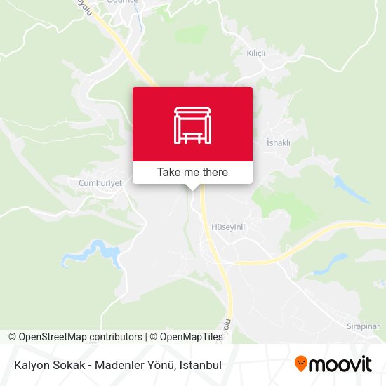Kalyon Sokak - Madenler Yönü map