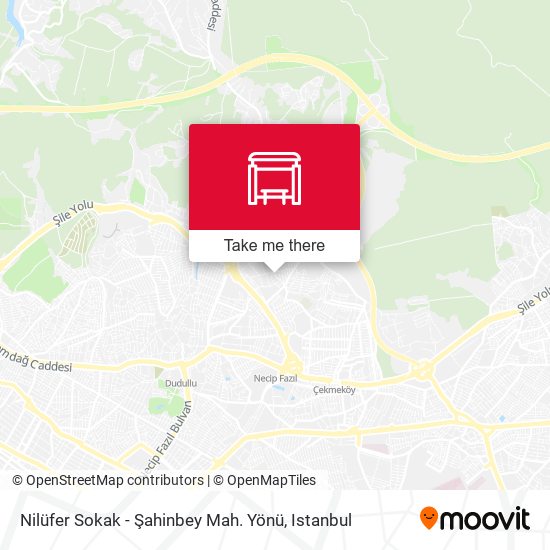 Nilüfer Sokak - Şahinbey Mah. Yönü map