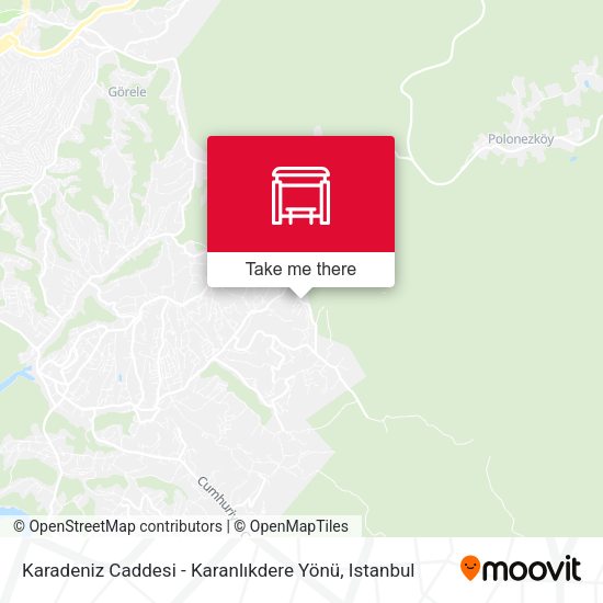 Karadeniz Caddesi - Karanlıkdere Yönü map