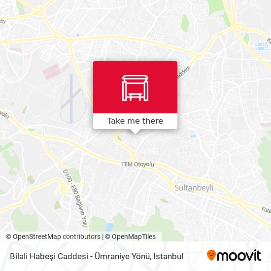 Bilali Habeşi Caddesi - Ümraniye Yönü map
