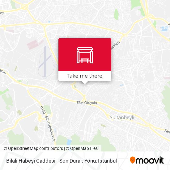 Bilali Habeşi Caddesi - Son Durak Yönü map