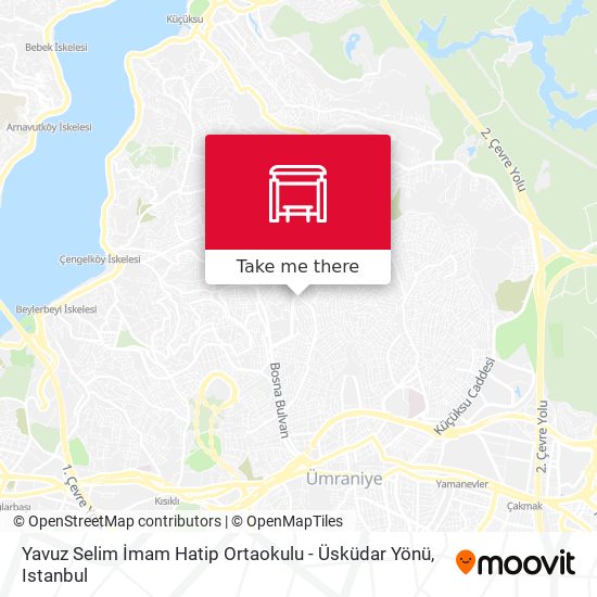 Yavuz Selim İmam Hatip Ortaokulu - Üsküdar Yönü map