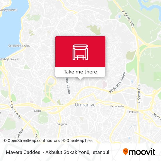 Mavera Caddesi - Akbulut Sokak Yönü map