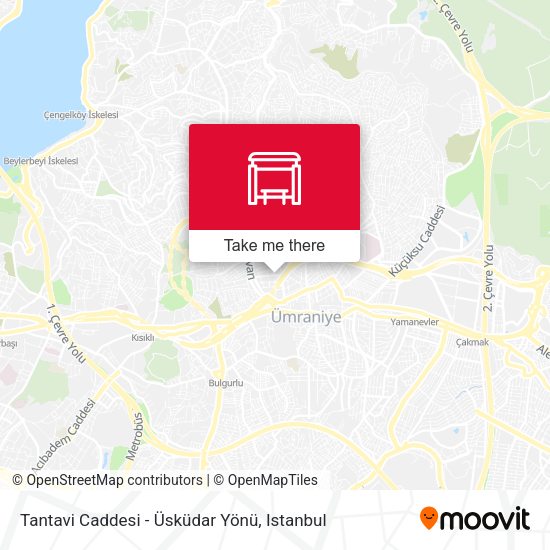 Tantavi Caddesi - Üsküdar Yönü map