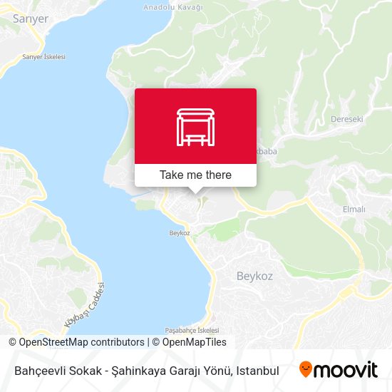 Bahçeevli Sokak - Şahinkaya Garajı Yönü map