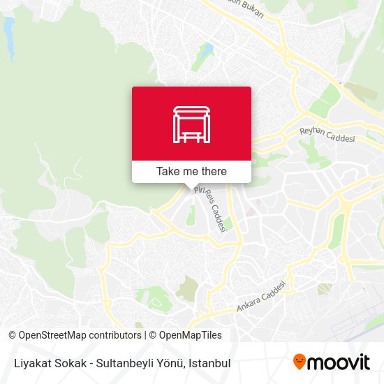 Liyakat Sokak - Sultanbeyli Yönü map