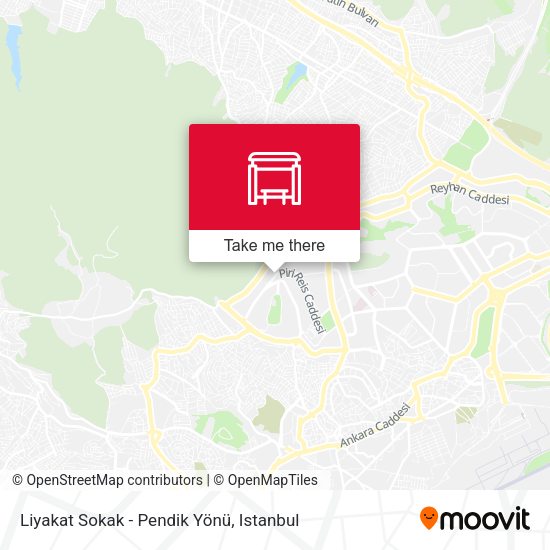 Liyakat Sokak - Pendik Yönü map