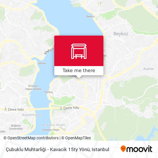 Çubuklu Muhtarliği - Kavacik 15ty Yönü map