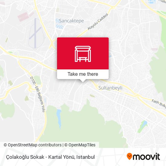 Çolakoğlu Sokak - Kartal Yönü map