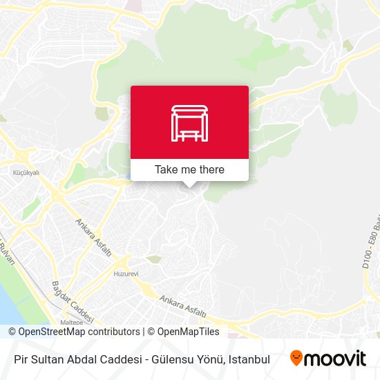 Pir Sultan Abdal Caddesi - Gülensu Yönü map
