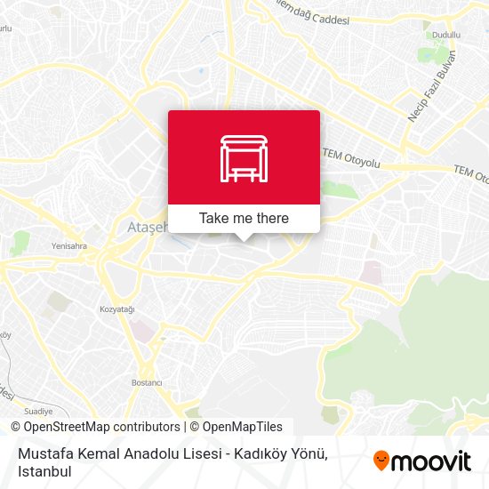 Mustafa Kemal Anadolu Lisesi - Kadıköy Yönü map