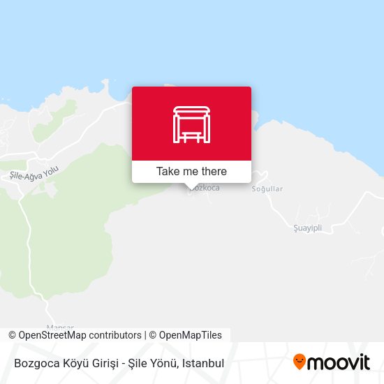 Bozgoca Köyü Girişi - Şile Yönü map