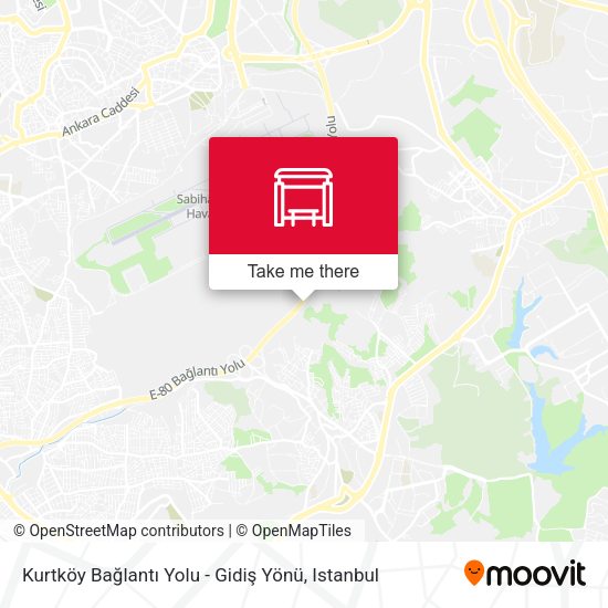 Kurtköy Bağlantı Yolu - Gidiş Yönü map