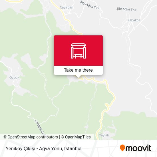 Yeniköy Çıkışı - Ağva Yönü map