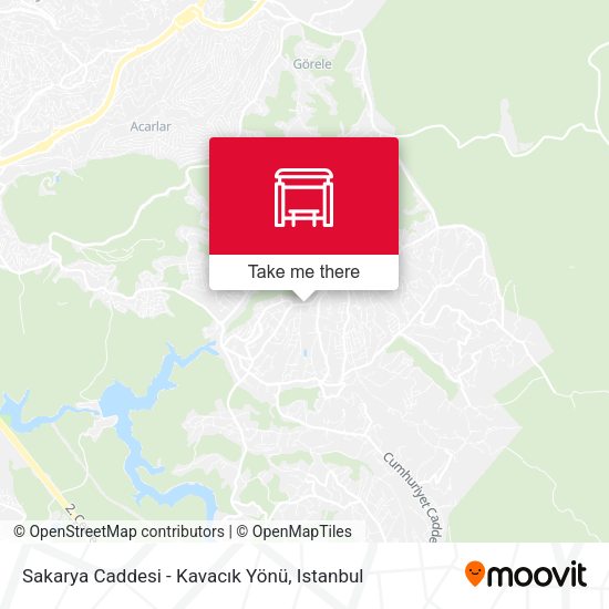 Sakarya Caddesi - Kavacık Yönü map
