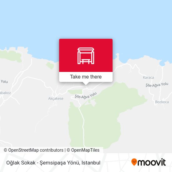 Oğlak Sokak - Şemsipaşa Yönü map