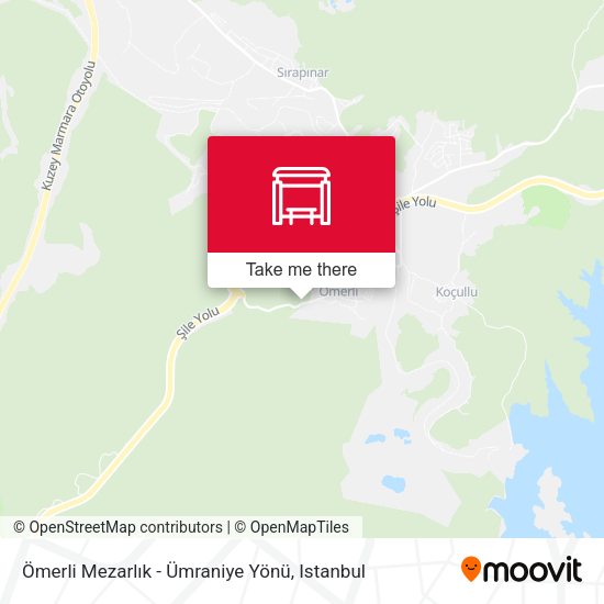 Ömerli Mezarlık - Ümraniye Yönü map
